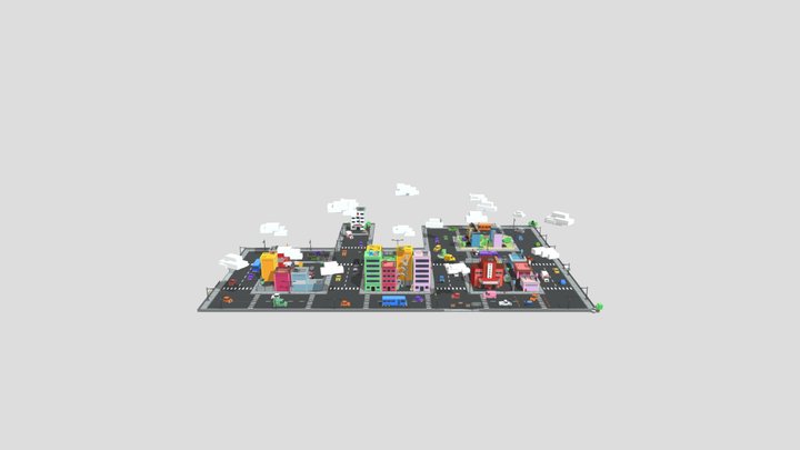 ADONIS - City Lowpoly 3D Model