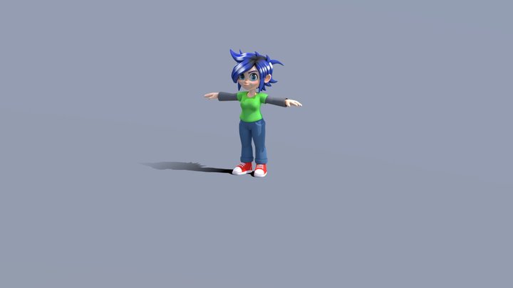 Character Wave 3D Model