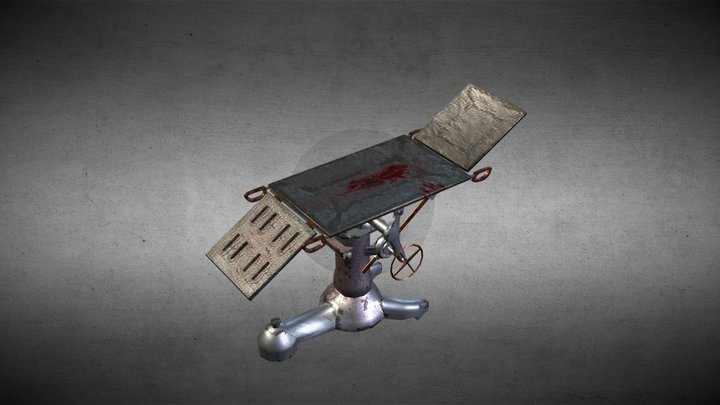 Creepy Hospital Operating Chair 3D Model