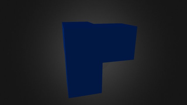Blue Block 3D Model