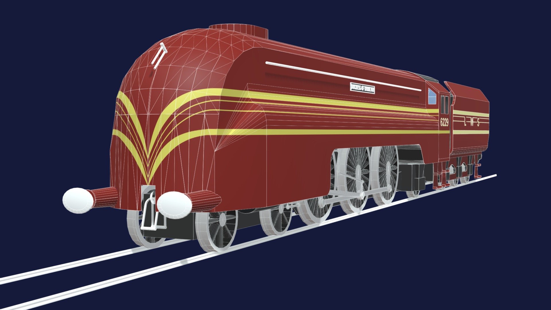 LMS+ No.+6229+'' Duchess+of+ Hamilton''+(1943) - Download Free 3D Model ...