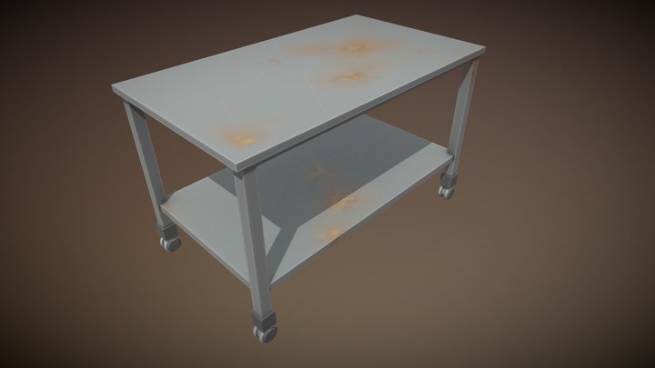 Lab table 3D Model