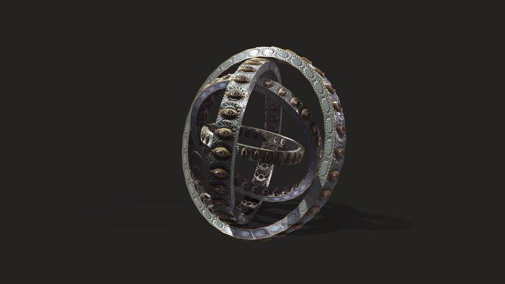 Biblically Accurate Throne Angel 3D Model