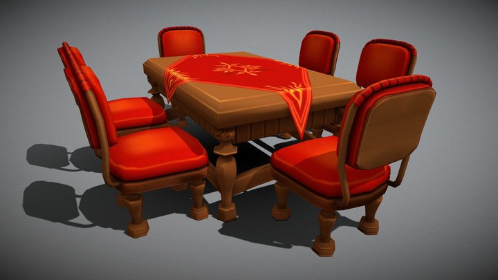 DINING TABLE 3D Model