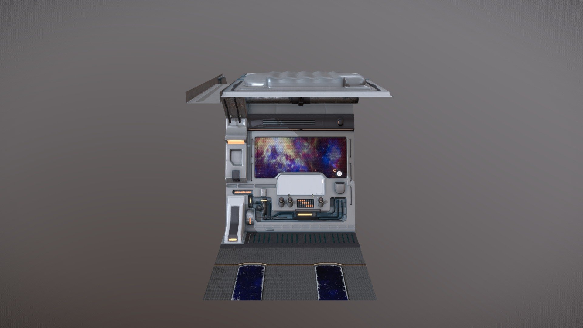 Sci-fi spacecraft interior - 3D model by JingWen (@JingWenWei) [3e3e0a7 ...