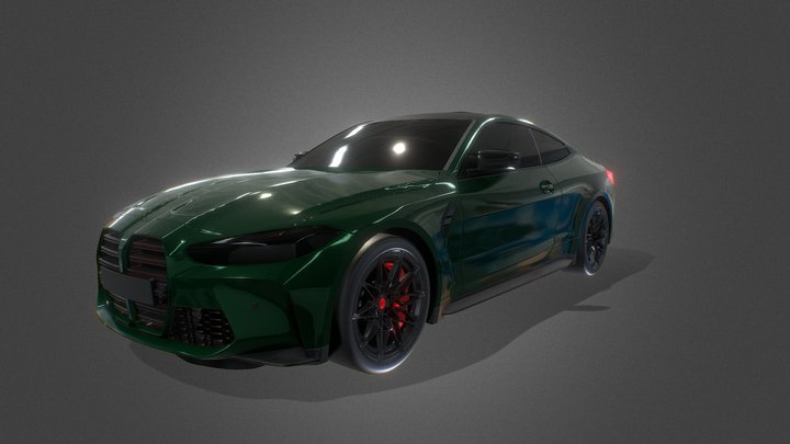BMW M4 Competition 2021 3D Model