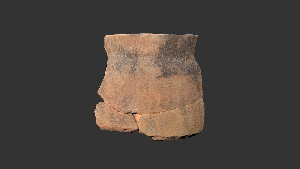 Cowans Ford Cob-Impressed Jar Fragment (1041p1) — Sketchfab embed 3D viewer