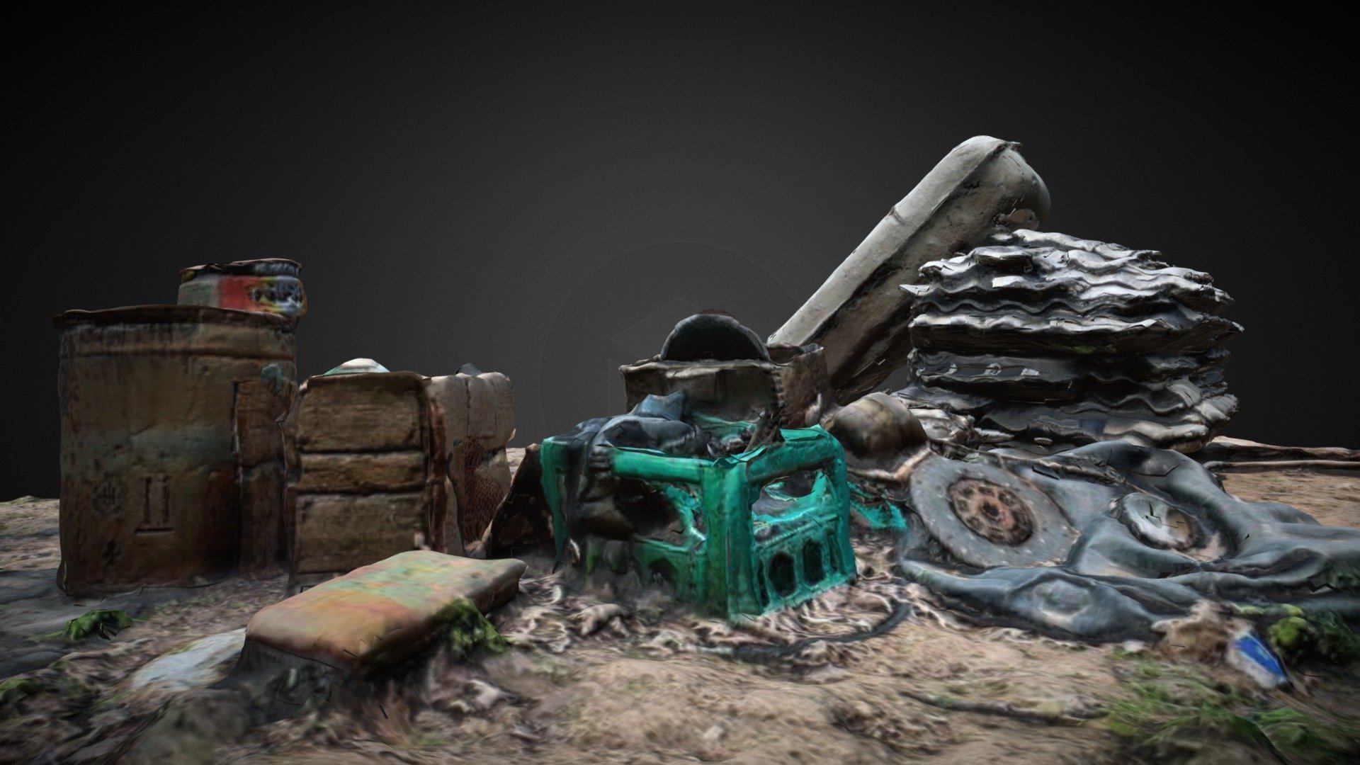 Decayed Construction Debris - Download Free 3D model by kj3987 [3e40216 ...
