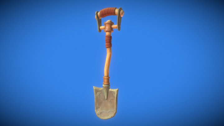 Stylized Shovel 3D Model