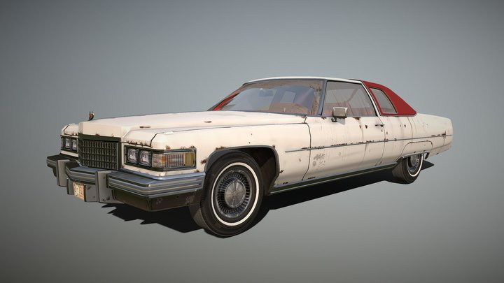 1976_Cadillac_Coupe 3D Model