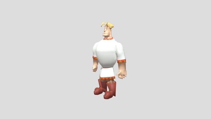 Bogatyr Alesha Popovich 3D Model