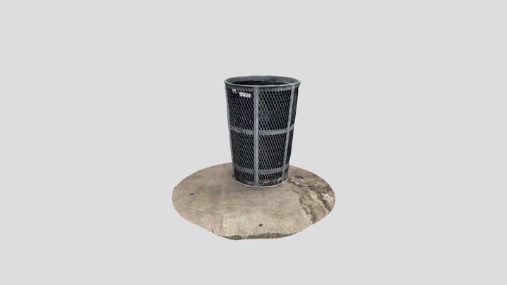 Street garbage can 3D Model