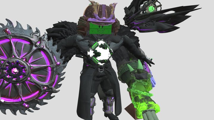 Necrodiant Titan TV- Man 3D Model
