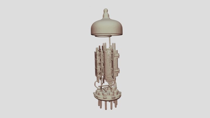 Vacuum Tube: Video Amplifier Tube 3D Model