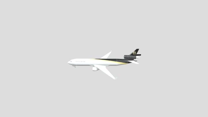 Md-11 ups crash 3D Model