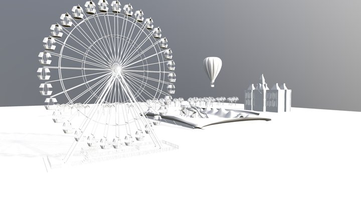 amusement park br 3D Model
