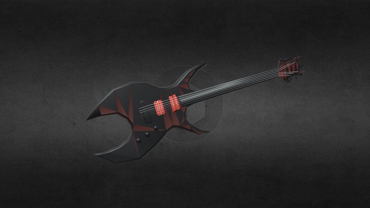 B.C. Rich. Dark Lord004PAINT007 – Kostenloses 3D-Modell STL