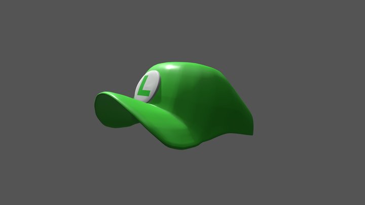 Luigi Hat 3D Model