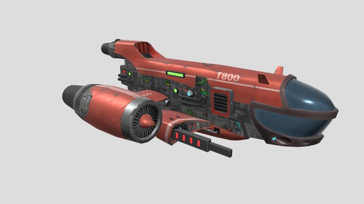 Spaceship 3D Model