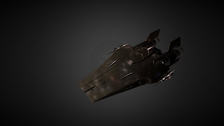 Imperial A-Wing 3D Model