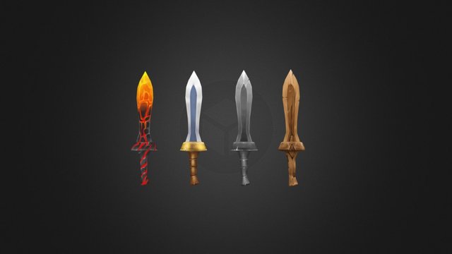 Sword Material 3D Model