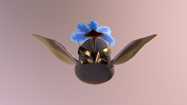 Miss nightingale painted by using C4D 3D Model