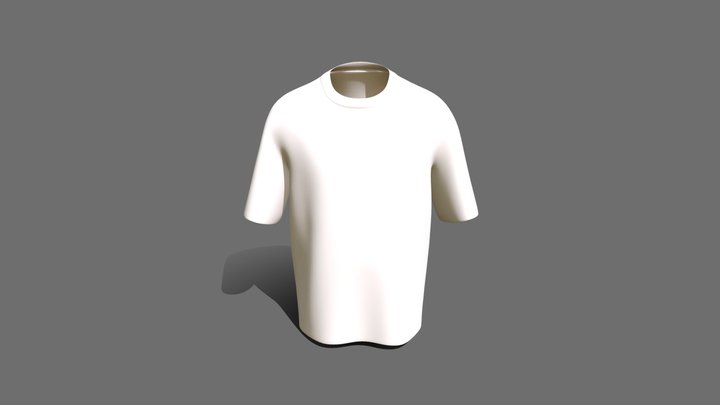 T-Shirt Low Poly 3D Model