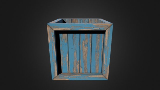 Open Crate 1 3D Model
