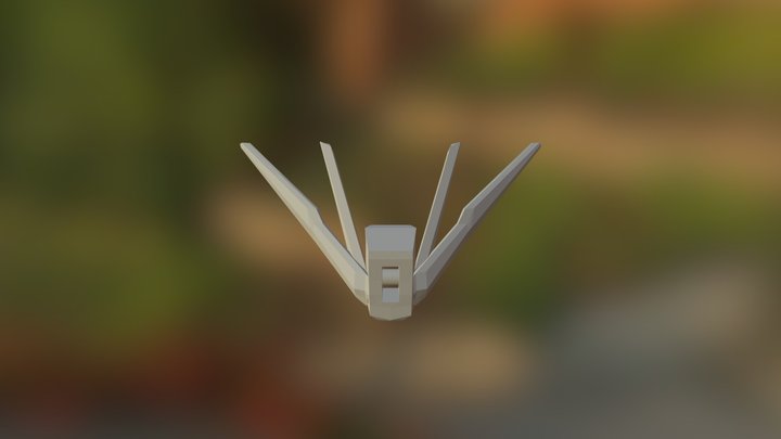 Wing Zero V Fin 3D Model