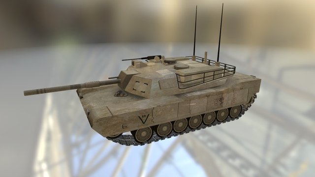 Abrams M1 Tank 3D Model
