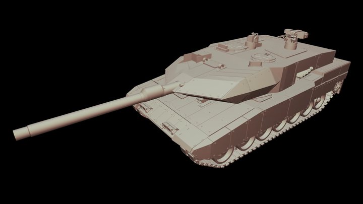 Leopard 2AX 3D Model
