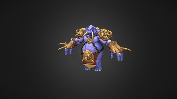 Elephant king 3D Model