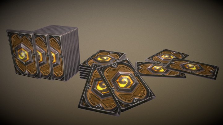 Legendary Hearthstone Card Back Fanart 3D Model