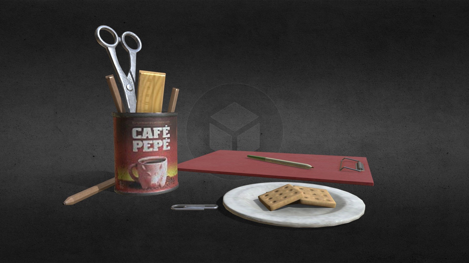 Background on table (for game) - 3D model by N.Renard [3e50762] - Sketchfab
