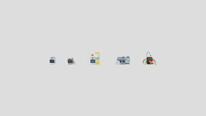 XYZ School - Blocking, secondary forms 3D Model