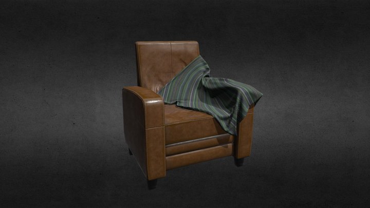Arm Chair B 3D Model