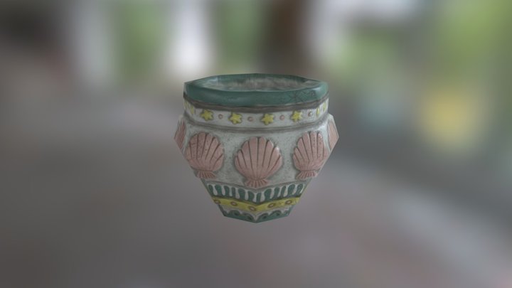 Ocean Themed Vase 3D Model