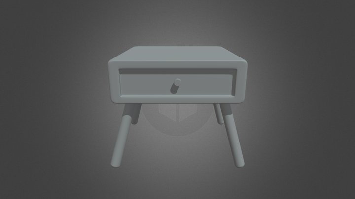 Bedside table 3D Model