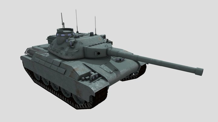 Modern Tank 3D Model