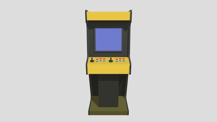 Arcade Machine Draft 3D Model
