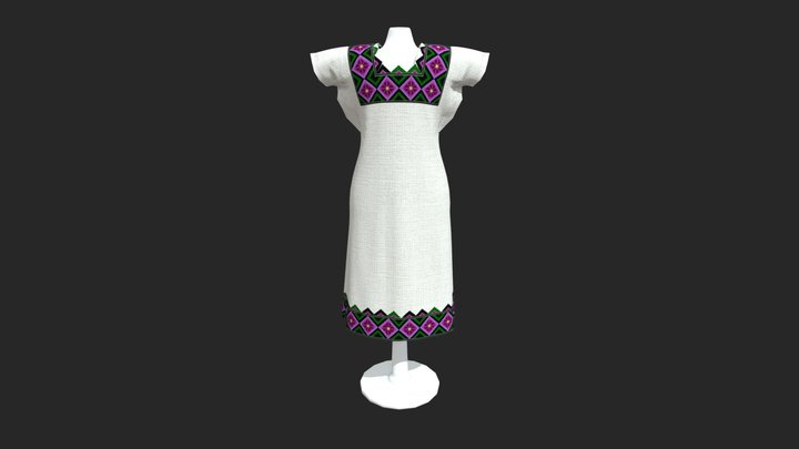 Huipil Tradicional 3D Model