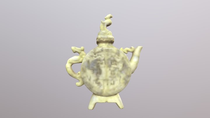 Jade teapot 3D Model