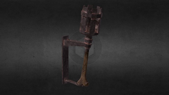 Rusted Dungeon Sconce 3D Model