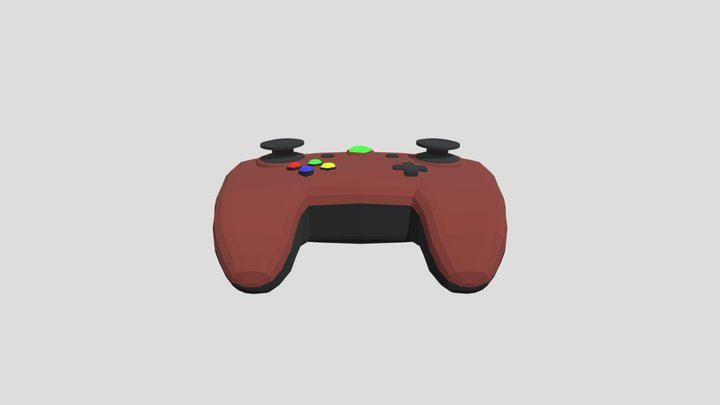 Low Poly Controller 3D Model