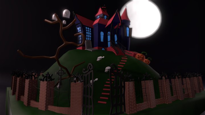 Halloween house 3D Model