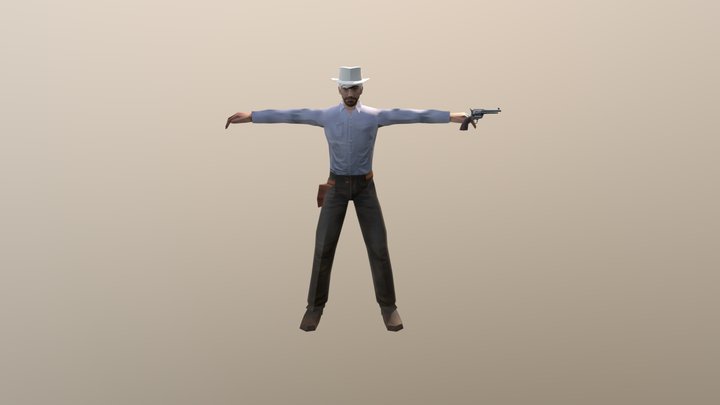 Cowboy 3D Model