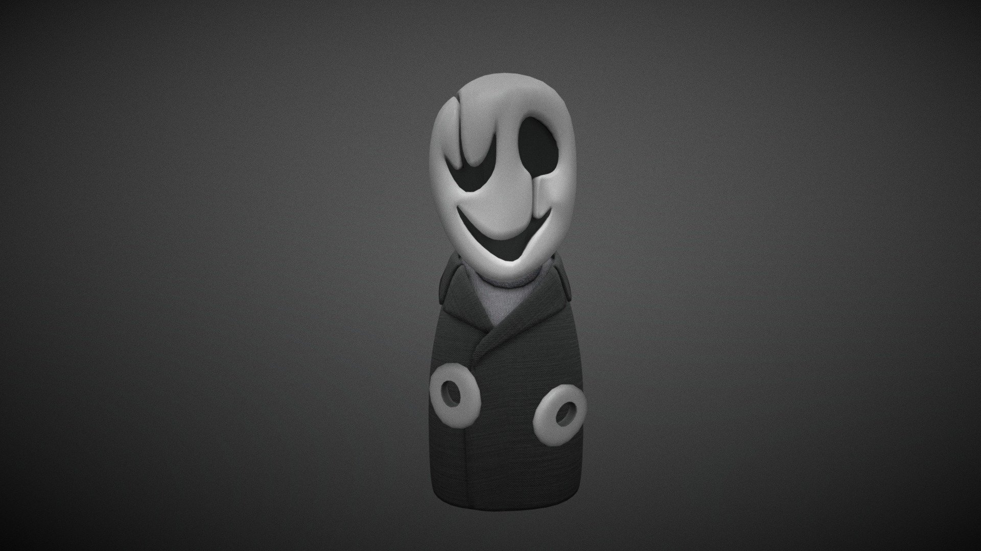 MysteryMan (Gaster) - 3D model by Abyssal Lua (@AbyssalLua) [3e59372 ...