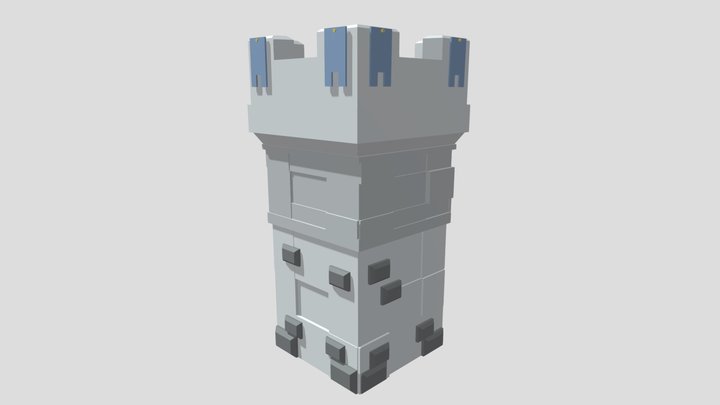 Cartoon tower🗼 3D Model