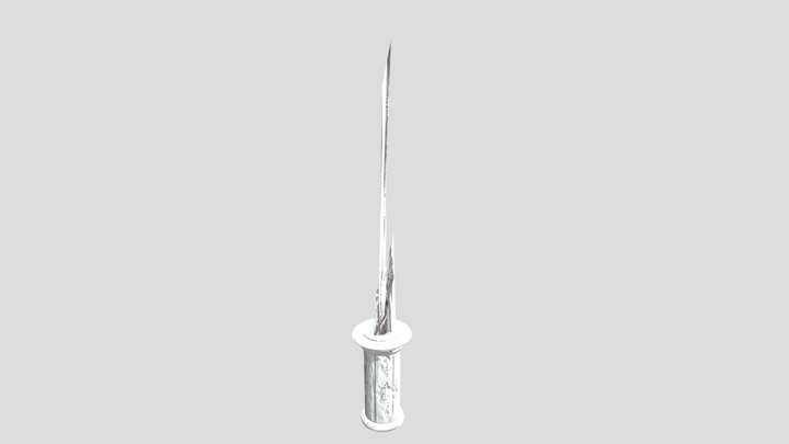 Broken Classic Sword 3D Model