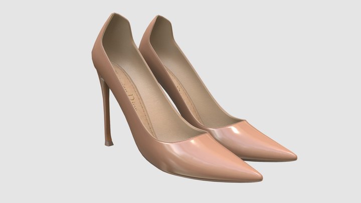 Dior D-Moi Pump Shoes 3D Model